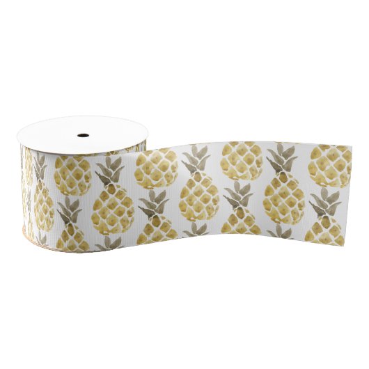 Stencil Waterverf ananas Grosgrain Lint (Spoel)