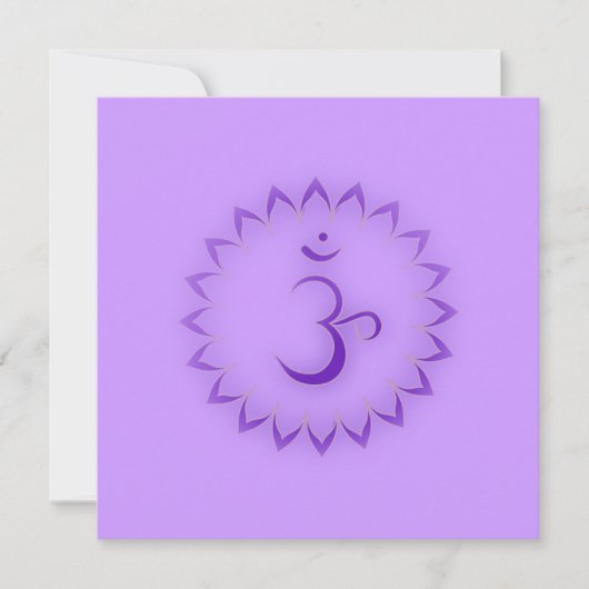 "Stenciled" Crown Chakra - Sahasrara Kaart (Voorkant)