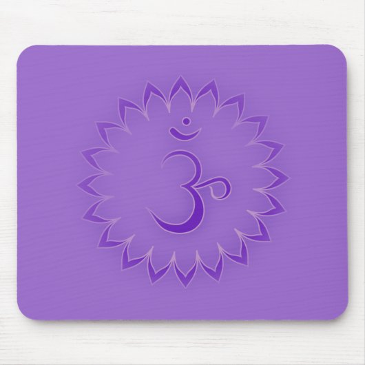 "Stenciled" Crown Chakra - Sahasrara Muismat (Voorkant)