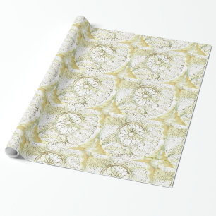Stenciled Doily Design Gift Wrap Cadeaupapier