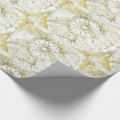 Stenciled Doily Design Gift Wrap Cadeaupapier (Hoek)