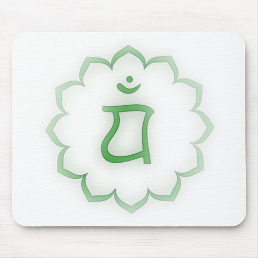 "Stenciled" Heart Chakra - Anahata Muismat (Voorkant)