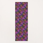 Stenciled Roos Flowers Abstracte kleuren Patroon Yogamat (Voorkant)
