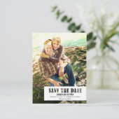 Stenciled tab Opslaan van de datum Briefkaart (Staand voorkant)