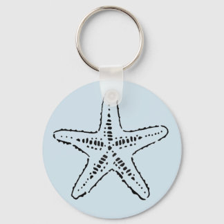 Stenciled Zee Star Sleutelhanger
