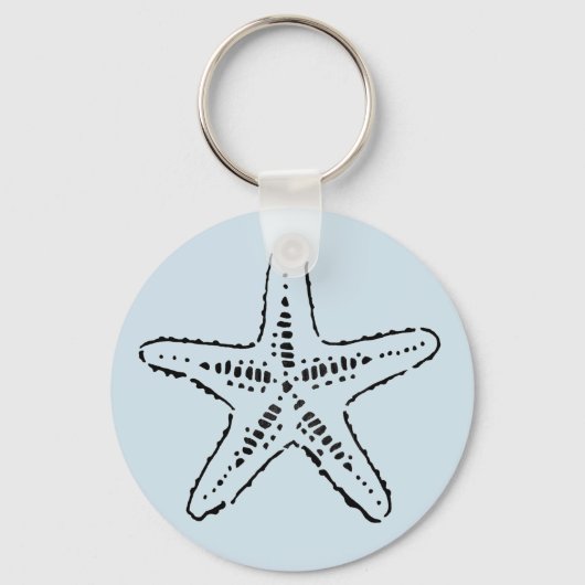 Stenciled Zee Star Sleutelhanger (Voorkant)