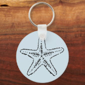Stenciled Zee Star Sleutelhanger (Voorkant)