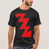 Stenciled ZigZag - Rood T-shirt (Voorkant)