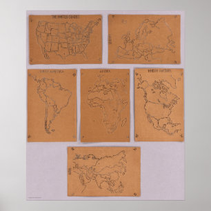 Stencils van de wereld poster
