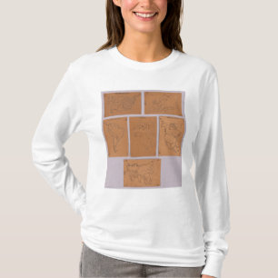 Stencils van de wereld t-shirt