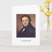 Stendahl "geboorte van liefde" citaat Wenskaart Kaart (Gele Bloem)