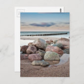 Stenen aan wal van het Oostzeegebied Briefkaart (Voorkant / Achterkant)