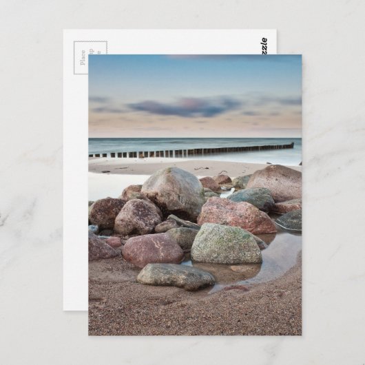 Stenen aan wal van het Oostzeegebied Briefkaart (Voorkant / Achterkant)
