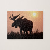 Stenen, Alces alces, stier met grote geweien, Legpuzzel (Horizontaal)