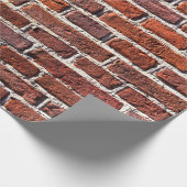 stenen bakstenen van rode stenen muur, metselwerk cadeaupapier (Hoek)