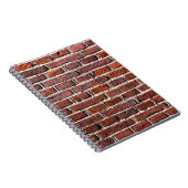 stenen bakstenen van rode stenen muur, metselwerk notitieboek (Rechterzijde)