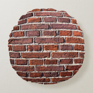 stenen bakstenen van rode stenen muur, metselwerk rond kussen