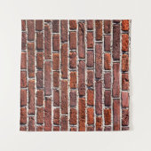 stenen bakstenen van rode stenen muur, metselwerk wandkleed (Voorkant (horizontaal))