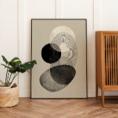 Stenen balans - modern Abstract minimalistisch Pos Perfect Poster