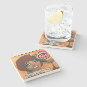 Stenen bierviltje onderzetter (Zijkant)