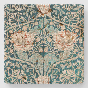 STENEN BIERVILTJE: WILLIAM MORRIS : HONEYSUCKLE ONDERZETTER