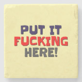 stenen bierviltjes onderzetter (Voorkant)