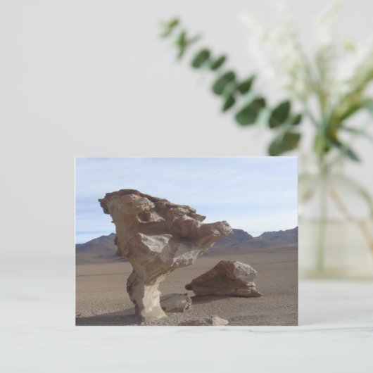 Stenen bladeren briefkaart (Staand voorkant)