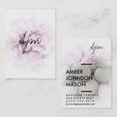 Stenen & Bloemen (massagetherapie) Visitekaartje (Voorkant / Achterkant)