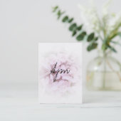 Stenen & Bloemen (massagetherapie) Visitekaartje (Staand voorkant)