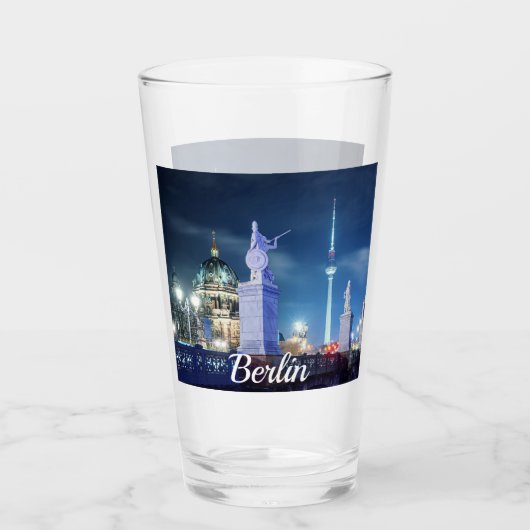 Stenen brug bij de kathedraal van Berlijn in Duits Glas (Voorkant)