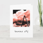 stenen brug feestdagen kaart (Voorkant)