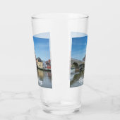 Stenen brug in Regensburg, Duitsland Glas (Links)