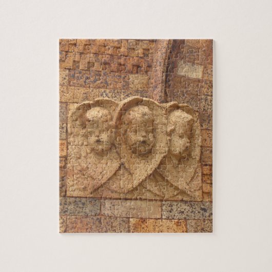 Stenen Burgers drie granieten baby's Legpuzzel (Verticaal)