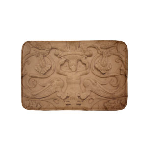 Stenen Carving Beige Historisch Badmat