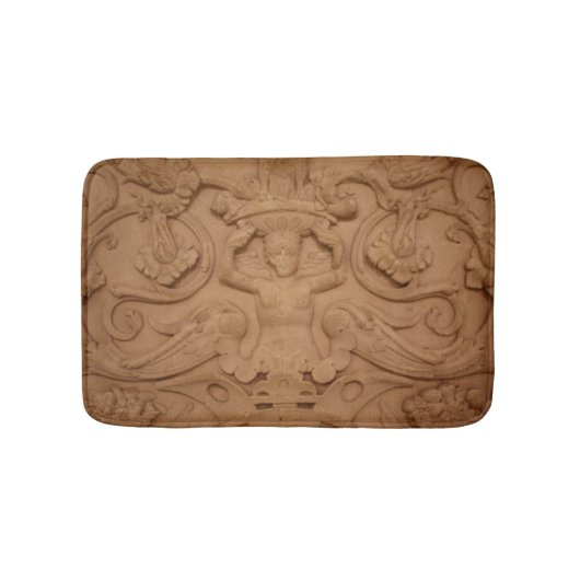 Stenen Carving Beige Historisch Badmat (Voorkant)