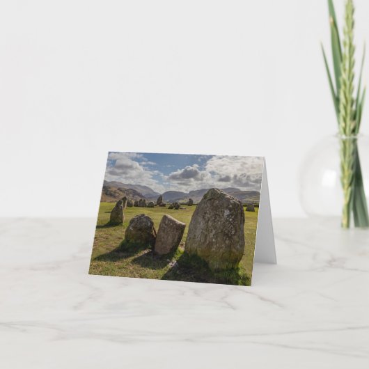 Stenen cirkel van Castlerigg Kaart (Voorkant)