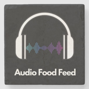 Stenen Coaster - Audio Voedsel Feed Onderzetter