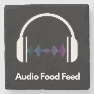 Stenen Coaster - Audio Voedsel Feed  Onderzetter