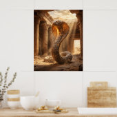 Stenen Cobra Woestijntempel Poster (Keuken)