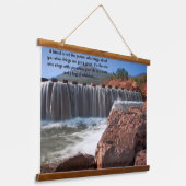 Stenen die over het water lopen hangend wandkleed (Gebogen)