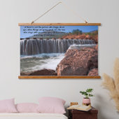 Stenen die over het water lopen hangend wandkleed (Slaapkamer)