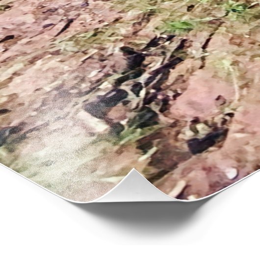 stenen driedubbele boogbrug foto afdruk (Hoek)