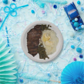 Stenen en aardappelen papieren bordje (Feest)