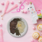 Stenen en aardappelen papieren bordje (Feest)