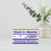 Stenen en krullen visitekaartje (Staand voorkant)