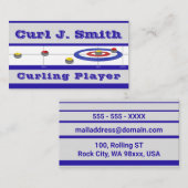 Stenen en krullen visitekaartje (Voorkant / Achterkant)