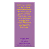 Stenen en onkruid op de foto van de Wandelbaan Reclamekaart (Achterkant)