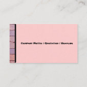 Stenen en onkruid op de foto van de Wandelbaan Visitekaartje (Achterkant)