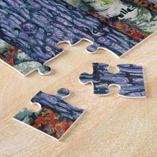 Stenen en sticks Puzzle Legpuzzel (Zijkant)