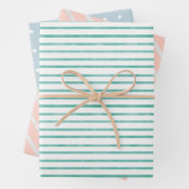 Stenen en stippen baby voor veerpastel inpakpapier vel (In situ)